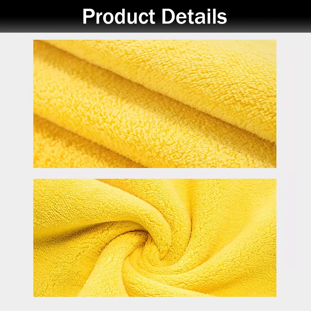 Microfiber Towel Car Cleaning Cloth Super Absorbent Wash Towel Car Detailing Cleaning Drying Care Accessories