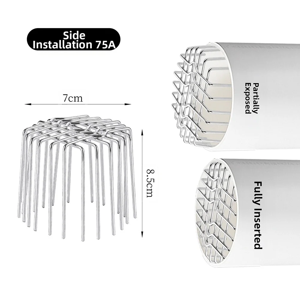 야외 지붕 배수구 필터 PVC 하수관 필터 바닥 배수구 덮개 및 다운파이프 가드 메쉬 막힘 방지 거터 가드 장치 ? ?