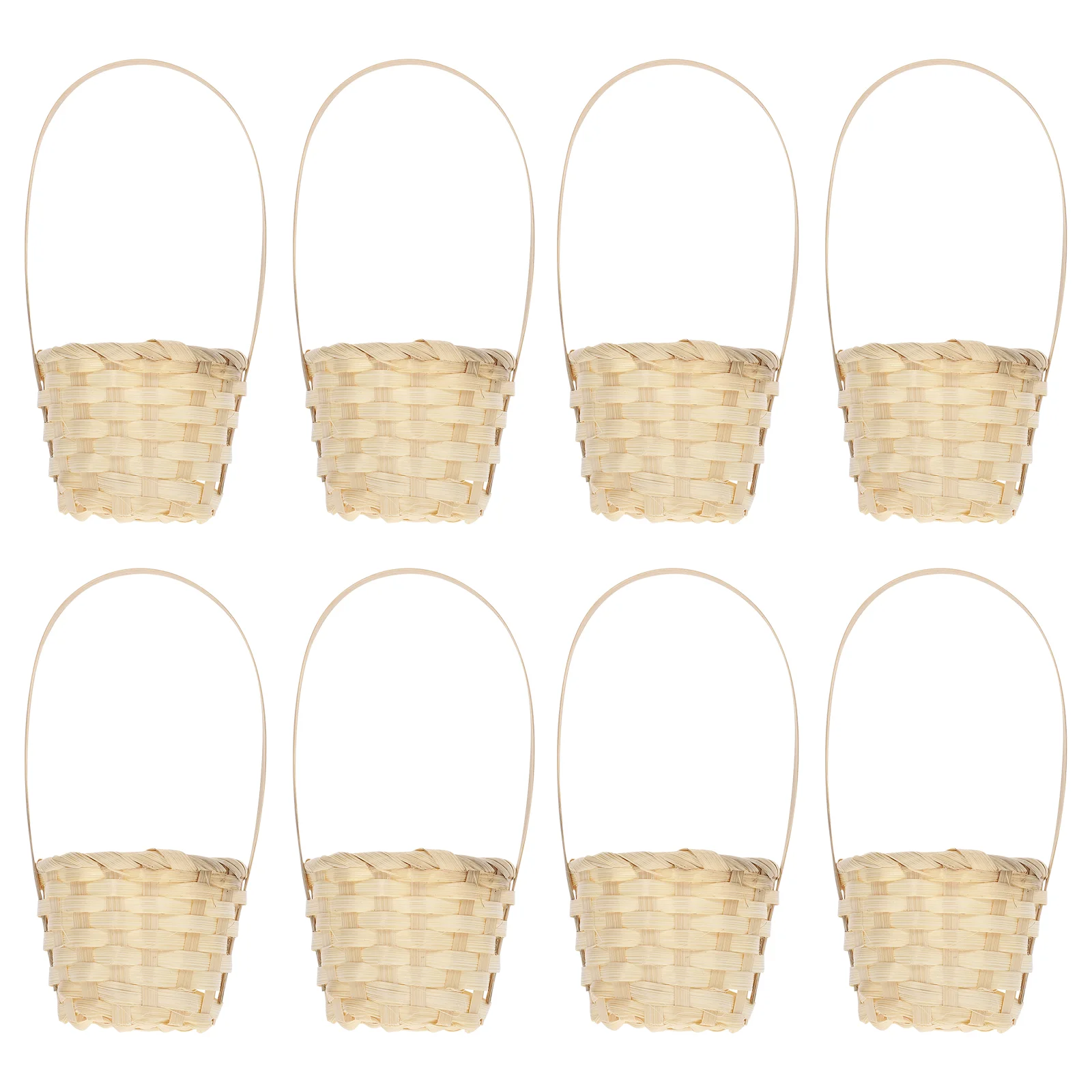 

Bamboo Woven Storage Baskets Miniature Flower Basket Hand-Woven Flower Basket Multi-Functional Basket Storage Holders