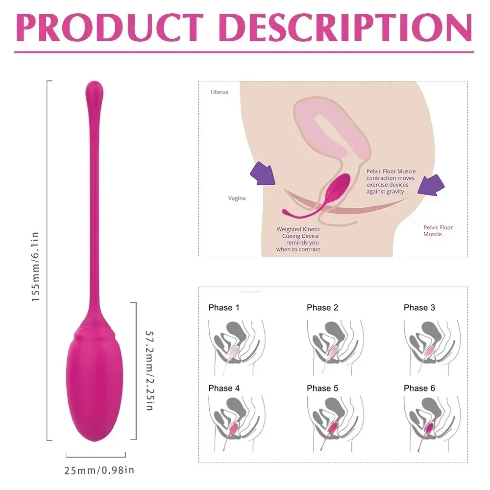 Kegel Ben Wa Balls Vagina Ball Sports Exercise Device Pelvic Muscle Trainer for Women Bolas Vaginales