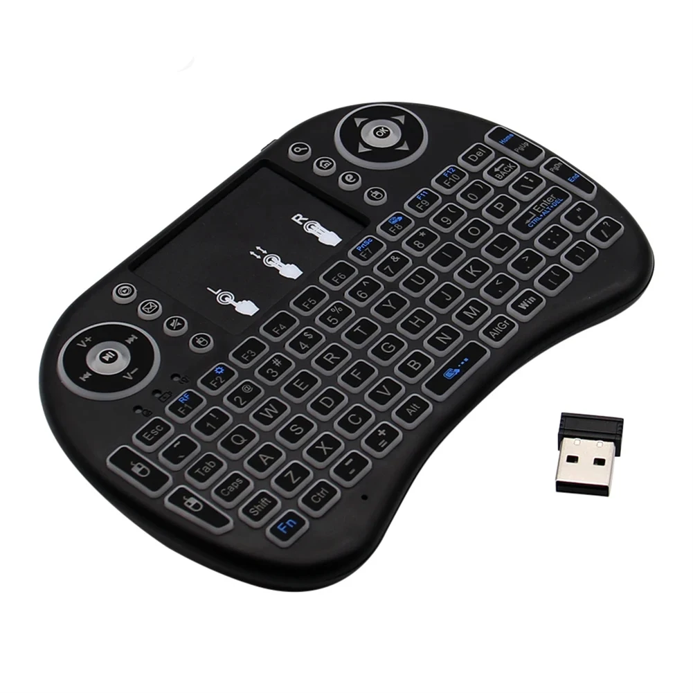 I8 Air Mouse Remote Keyboard 92 Keys Computer Keyboard With Adjustable DPI Touchpad Keyboard For TV Laptop Tablet