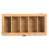 Multifunctional Bamboo System Tea Bag Jewelry Organizer Storage Box 5 Compartments Tea Box Organizer Sugar Container 1