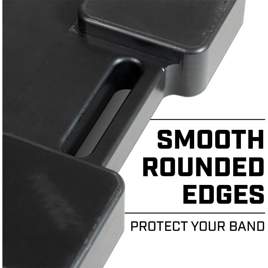 Resistance Band Footplate with Neoprene Bandguard - UHMWPE Non-Slip Base for Resistance Training, Squats, Deadlifts, and More –