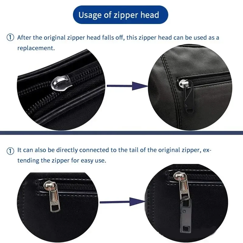 4 PCs Removable Zip Puller Jeans Backpack Jacket Clothes Shoes Boots Replacement Zip Accessories Sewing Tools zipper pullers zipper accessories