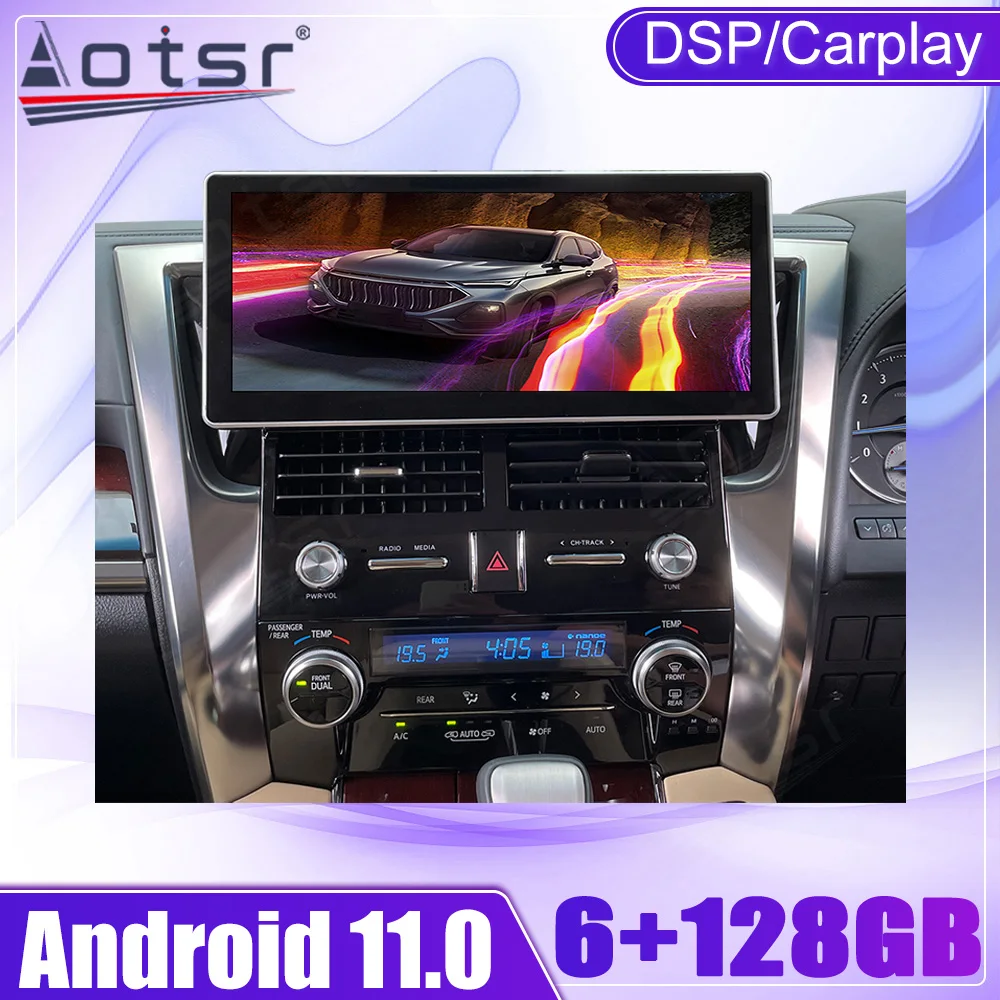 

Android Car Multimedia Tape Radio Recorder Player Stereo For Toyota Alphard 30 Series 2016 - 2020 GPS Navi Audio Head Unit 1Din