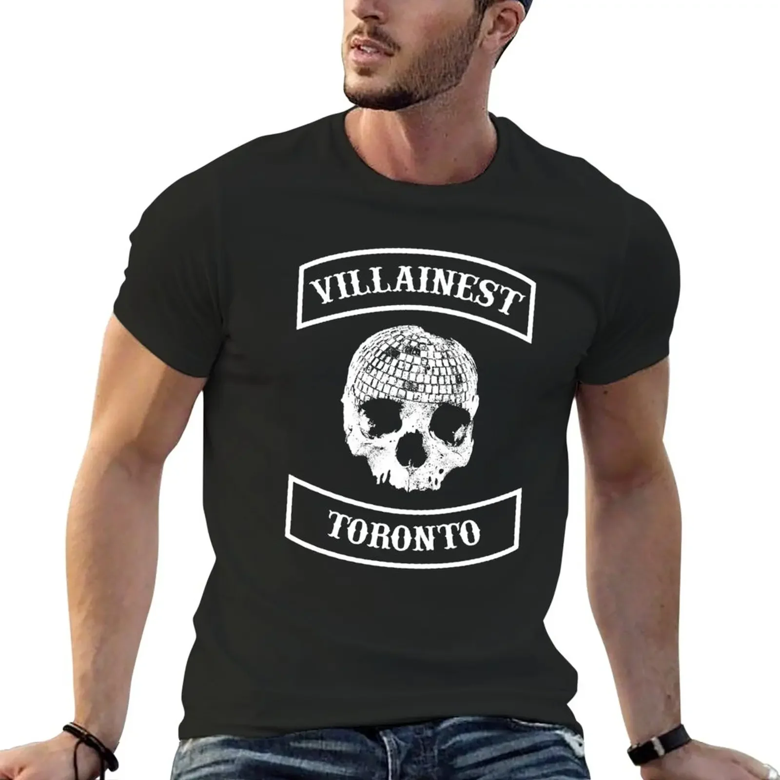 

Villainest - Disco Skull T-Shirt new edition customs design your own tops mens workout shirts