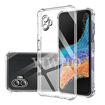 Custodia per telefono trasparente per Samsung Xcover6 Pro Cover posteriore per Galaxy Xcover 5 Xcover5 Xcover 6 Pro 2 Custodia protettiva per fotocamera