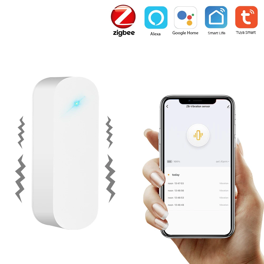 

ZB-WD-1 Smart Zigbee Vibration Sensor Detector Anti-theft Sensor Real-time Monitoring Device Changes Used With Zigbee Gateway