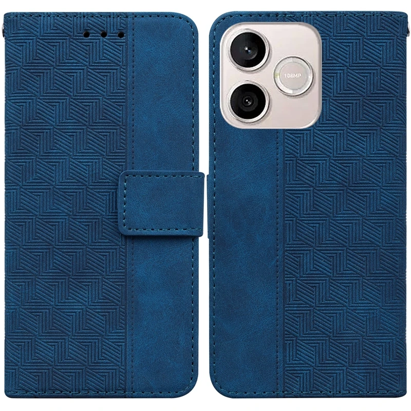 Solid Color Leather Flip Wallet Phone Case Cover