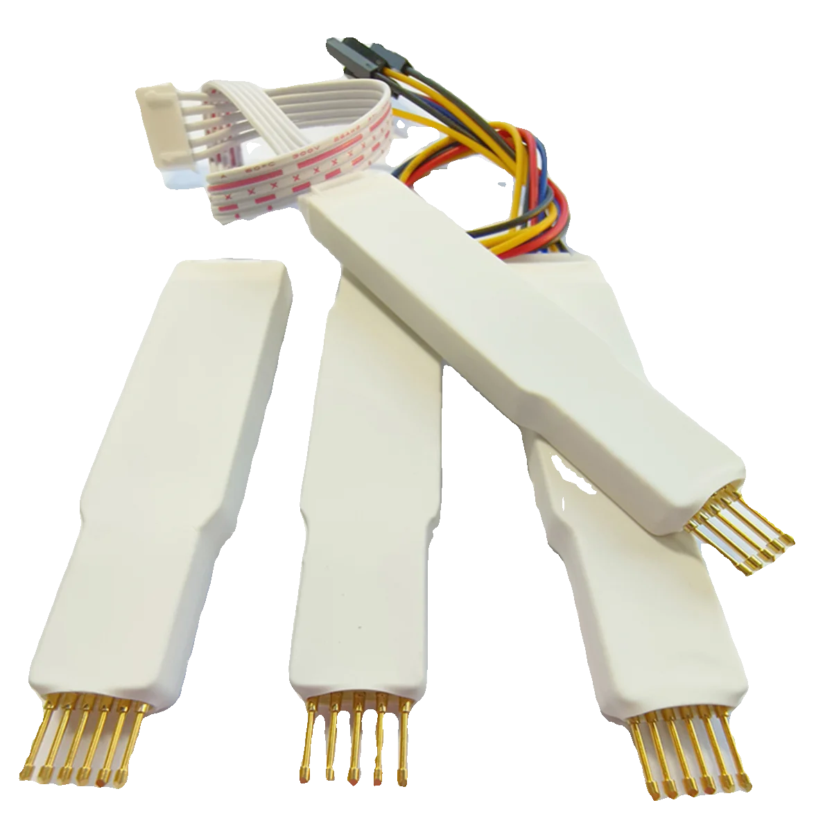 10pcs 1.27 2.0 2.54 มม.Probe Pogo Pin สําหรับ STM32 STM8 การเขียนโปรแกรม 4P 5P 6P อะคริลิคความแข็งแรงสูง SHELL หัวเพชร 1