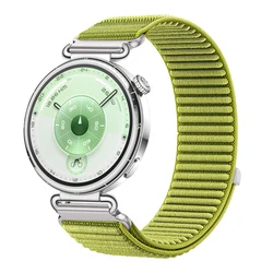 Premium Nylon Loop Strap - Breathable and Durable Sport Bracelet - 22mm width (Green)