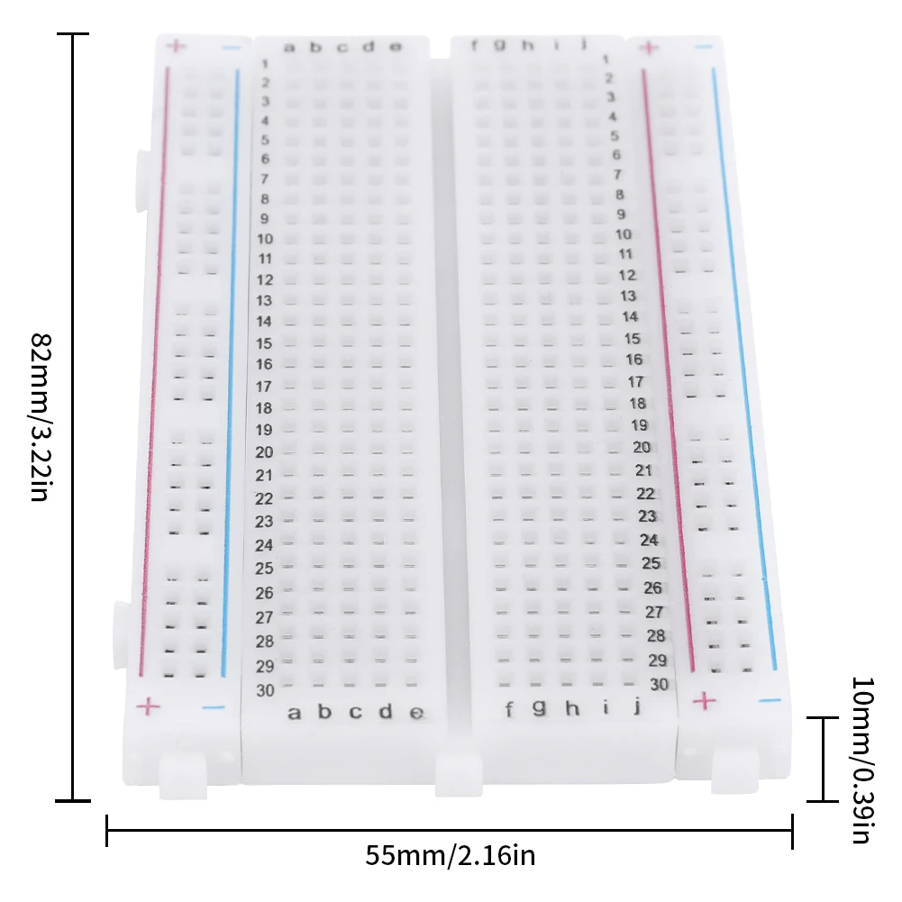 400 Tie Points Solderless PCB Breadboard Spliceable Mini Universal Test Protoboard Circuit DIY Kit