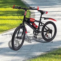 20 "VTT pour enfants 7 vitesses vélo freins à double disque unisexe vélo pour enfants hauteur réglable garçons filles vélo d'équitation 3