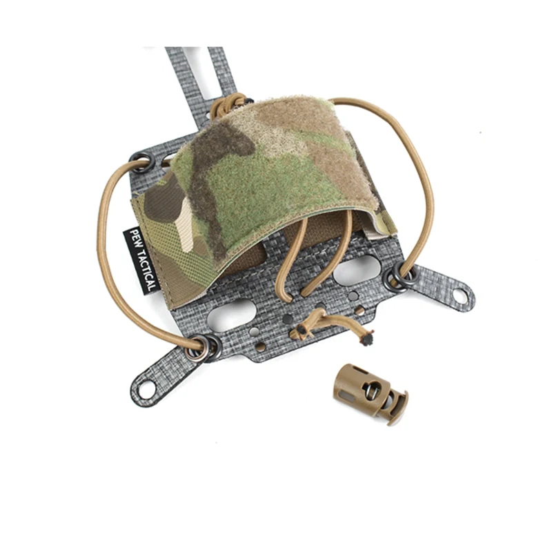 Tactical Helmet Battery Bag T Shape Frame Battery Case Pouch Helmet Paste Attached Pouch Storage
