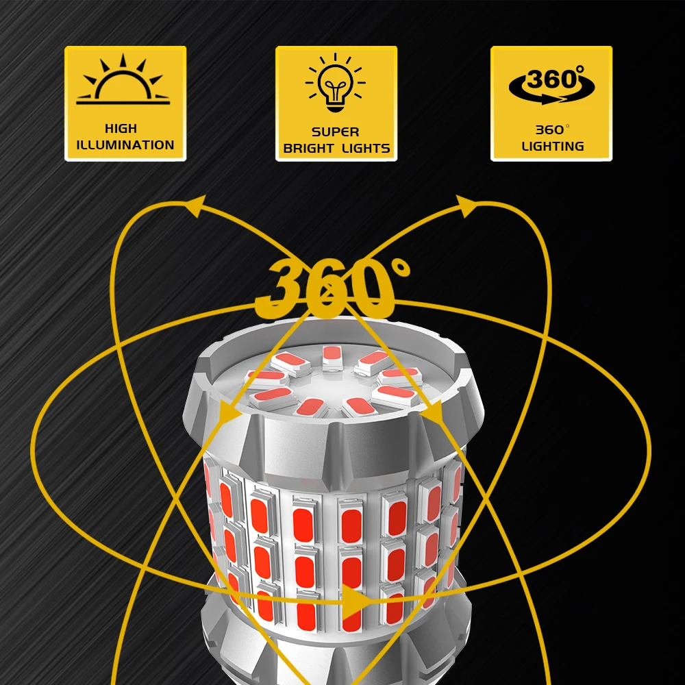 BMTxms  ĵ  LED  극ũ Ʈ,  ÷ 7440 , ڵ    , T20 LED W21W W21/5W, 7443 WY21W, 2 