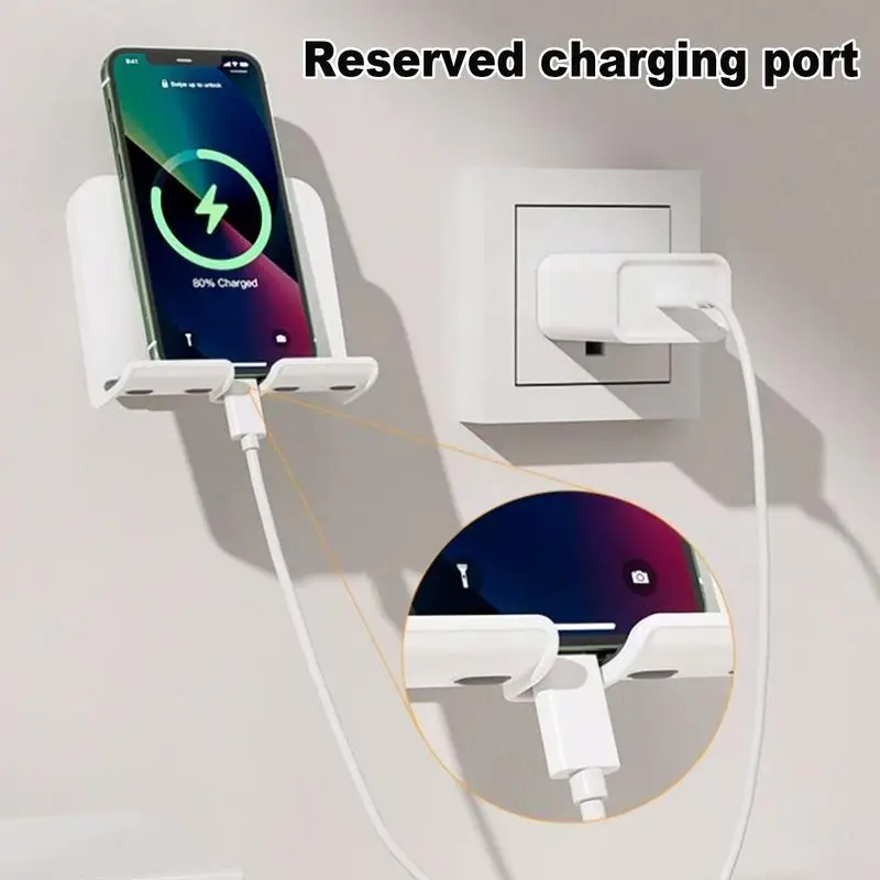 Phone Holder For Wall Bedroom Phone Holder Adjustable Smartphone Support Stand Wall Mounted Cradle For Bedside Bedroom Women Men