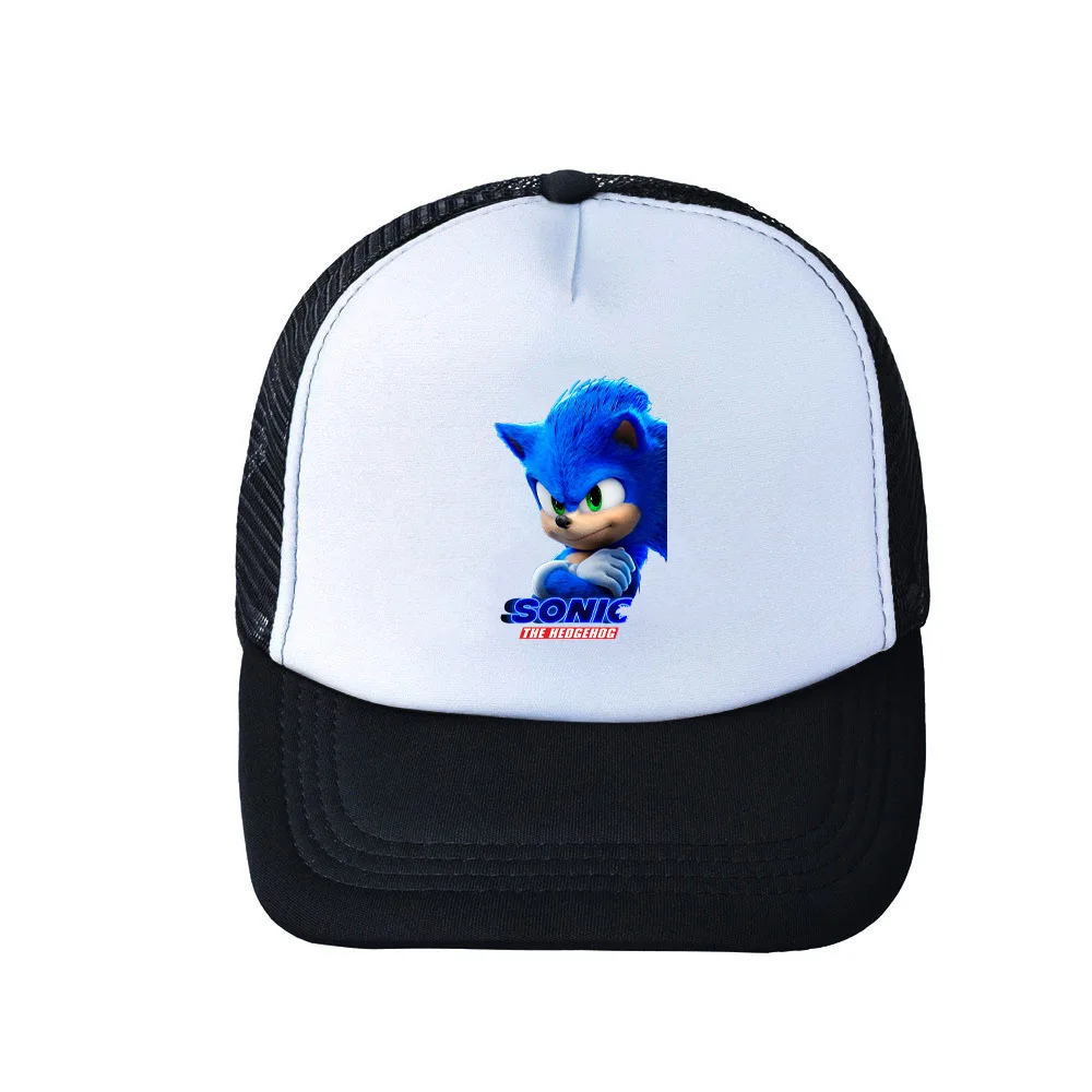 

Sonic Hat Game Peripheral Baseball Cap Flat Brim Cap Men and Women Peaked Cap Sun Hat Birthday Gift for Girls Kids Boys