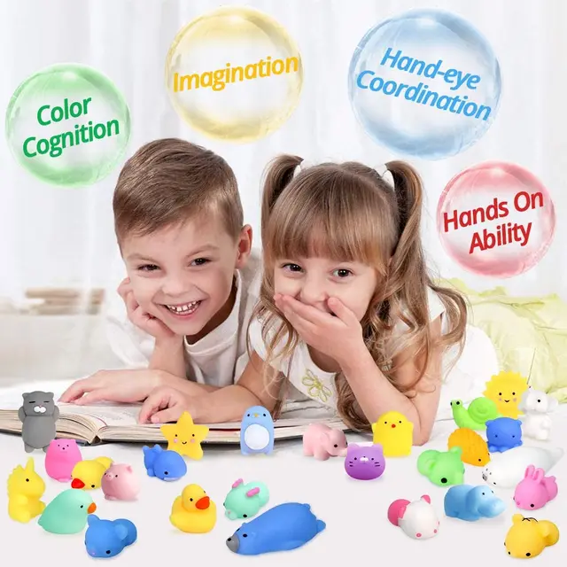 10pcs/set Kawaii Mochi Squishy Toys Mini Animal Anti-stress Party Easter Gifts For Kids Stress Relief Toy Gift Spotify Premium 5