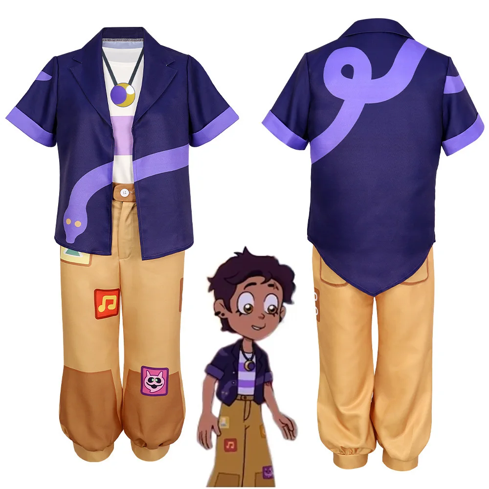 

Anime Luz Cosplay Purple Suit Women Costume Cartoon The Owl Cosplay House 3 Roleplay Fantasia Outfit Halloween Party Cloth