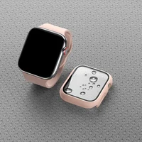 Verre trempé + étui pour Apple Watch 38mm 40mm 41mm 42mm 44mm 45mm 46mm, couvercle de protection d'écran iWatch 10 8 7 9 6 SE 5 5
