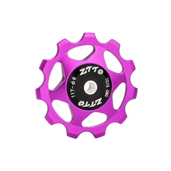 High-Performance Purple CNC Bike Jockey Wheel with Steel Bearings - 11T (PURPLE)