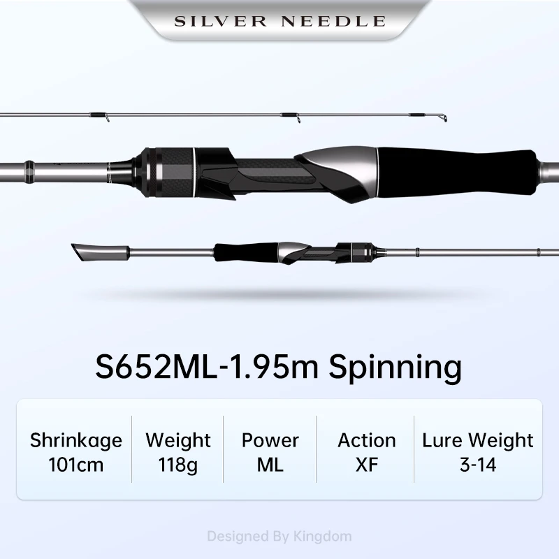 Kingdom Golden Silver Needle Fishing Rod 1.95/2.04/2.13/2.28