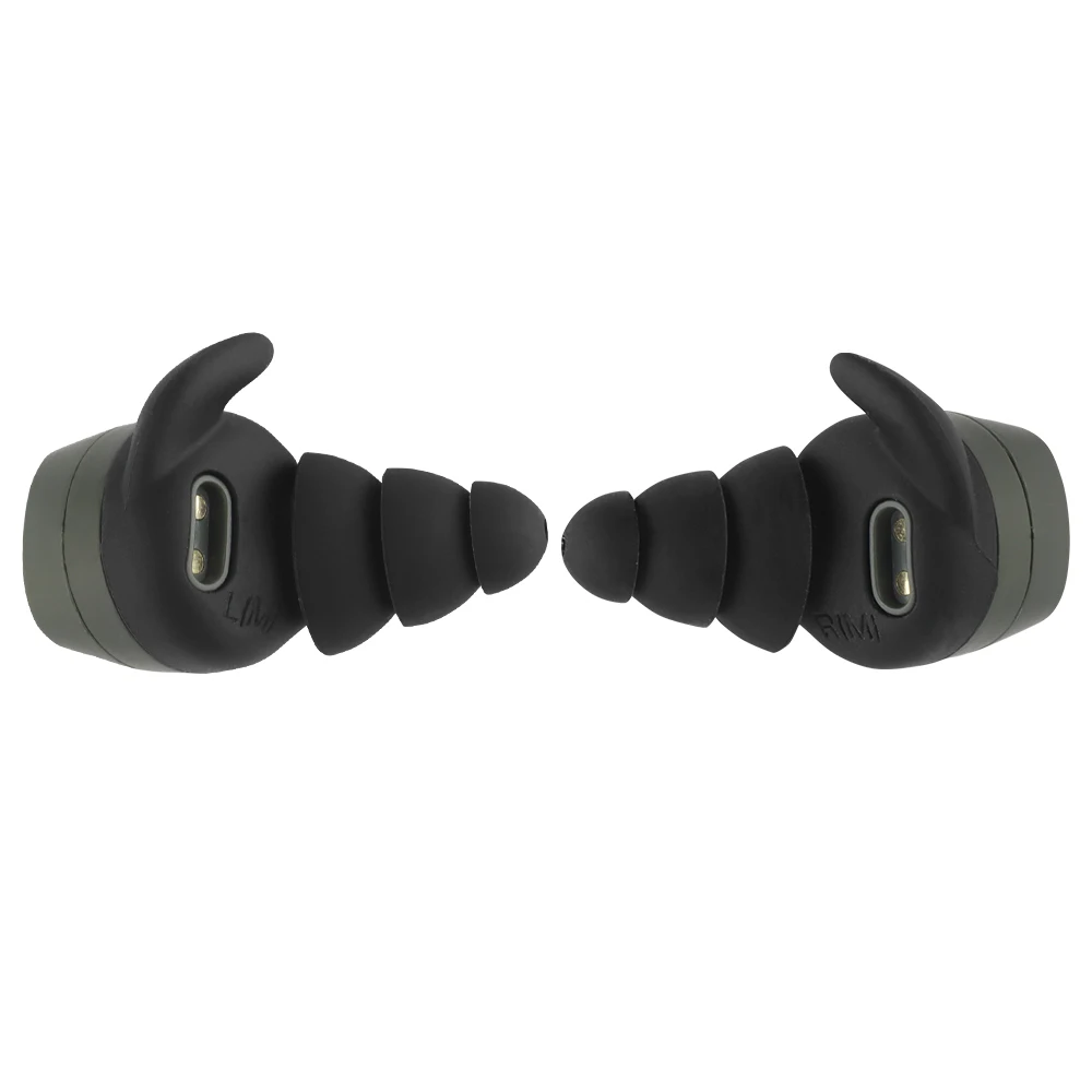Tactical Bluetooth 5.3 Interconnect Headset，Electronic Sound Pickup&Noise Reduction,Hearing Protective Earplugs TYPE-C Charging