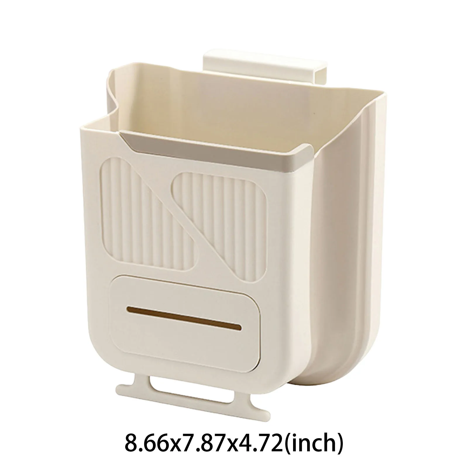 7L 걸이형 주방 쓰레기통 공간 절약형 접이식 걸이형 쓰레기통 (싱크대, 욕실 캐비닛, RV용)