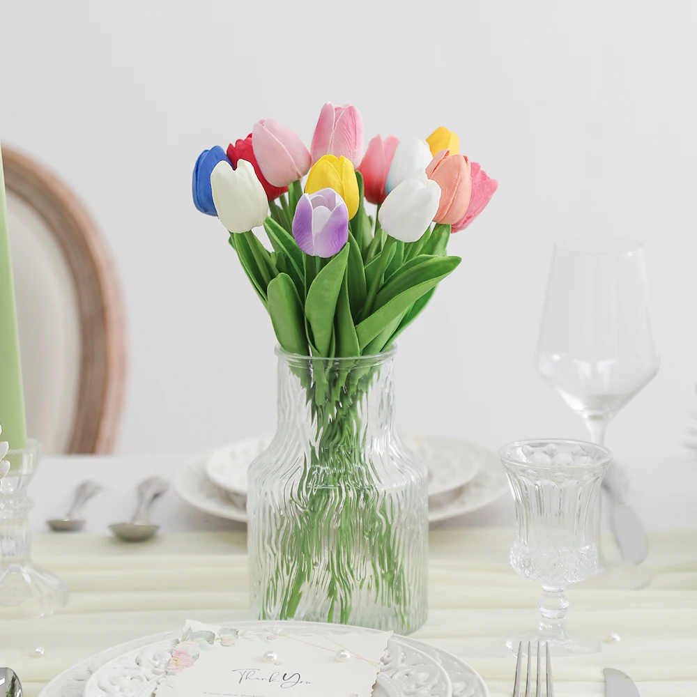 5/10Pcs Artificial Tulip Bouquet