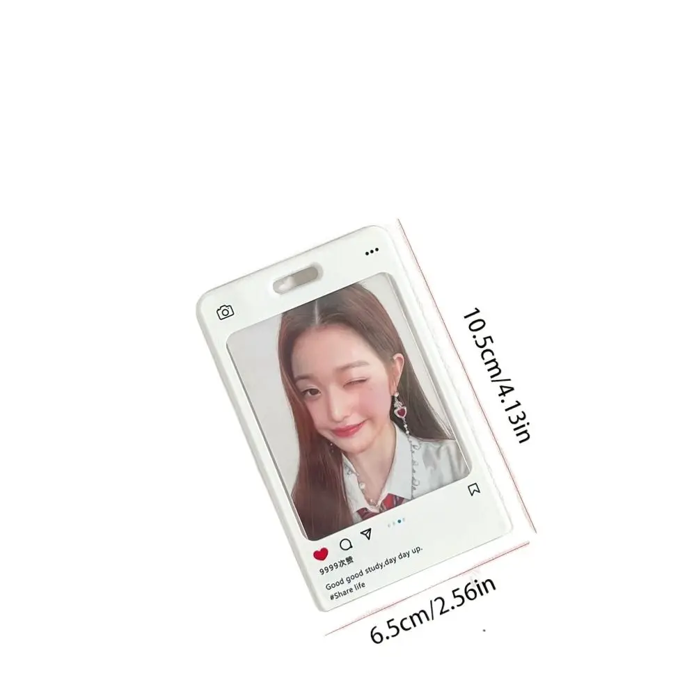 

Акриловый держатель для фотокарт Kpop, милая Обложка для удостоверения личности в форме сердца, Обложка для фотографий, брелок для ключей, прозрачная девушка