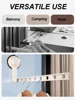 Suction Cup Indoor Outdoor Folding Clotheslines Wall Mounted Bathroom Clothes Drying Rack Portable Clothes Hangers Hook Storage 3
