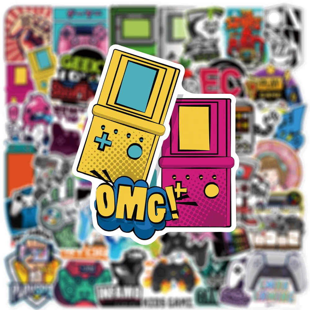 10/30/50pcs Retro Nostalgic Game Console Stickers Vintage Video Game Cartoon Decal DIY Skateboard Car Cartoon Graffiti Sticker - 6