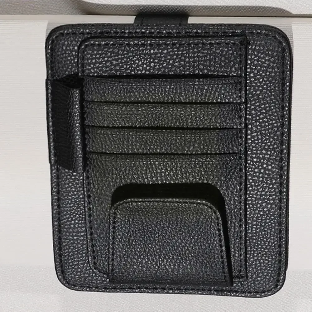 Dream Car HomeLuxury Alcantara Car Interior Accessories Visor Storage Card Clip Holder Sunglasses Organizer With Pen Holder