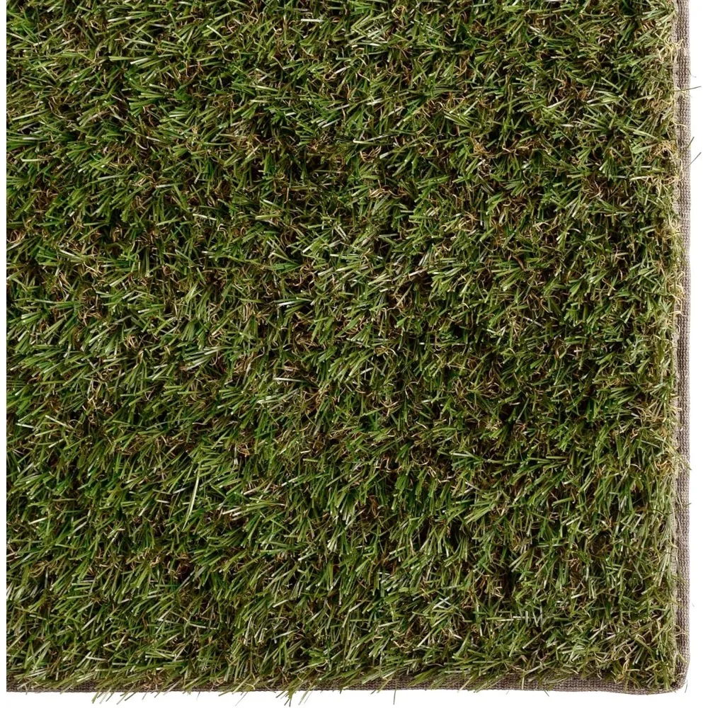Artificial Lawn, Thick Realistic Grass Mats & Rugs 12' X 11' Synthetic Turf with Finished Edges, Indoor Outdoor Grass Pet Pad