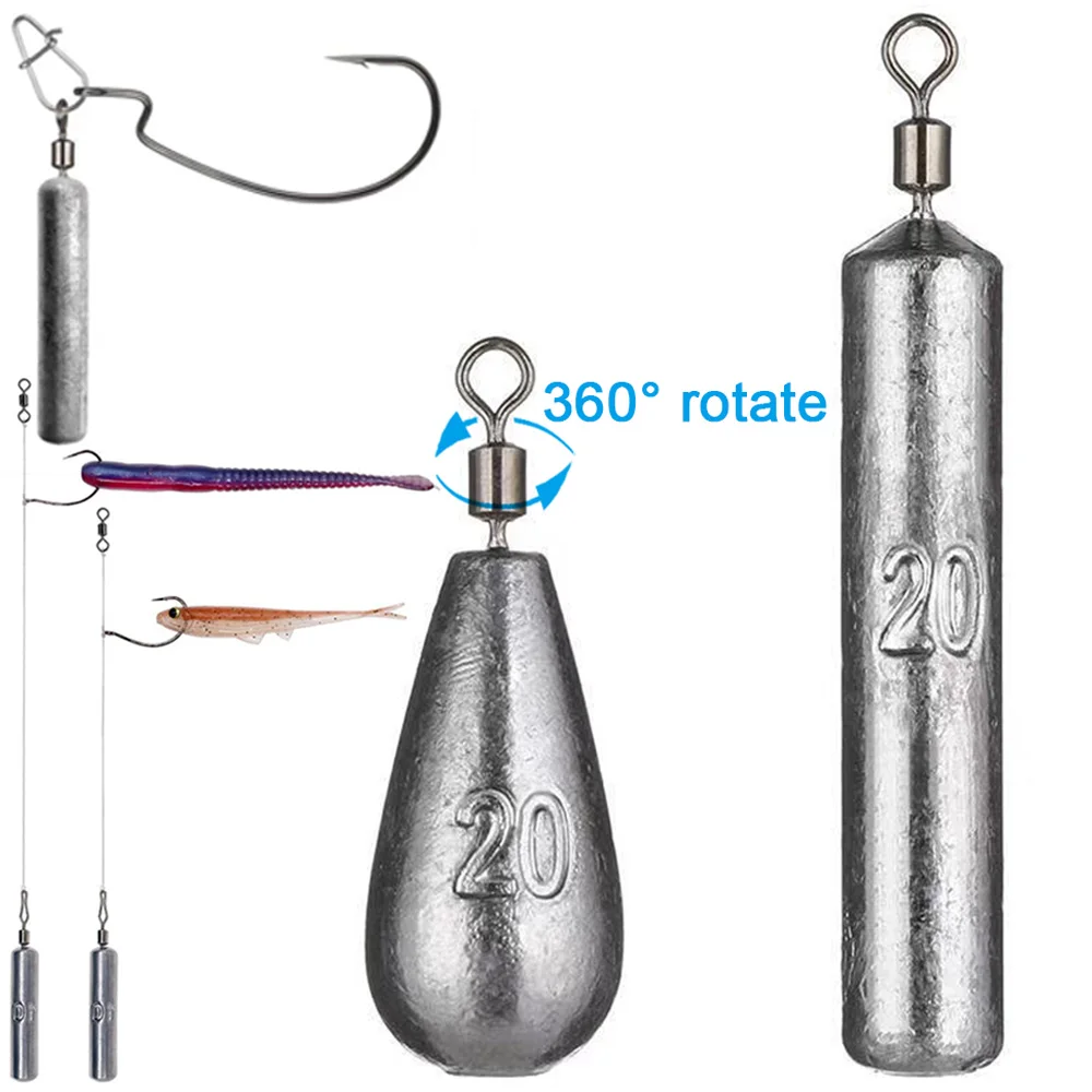 Precision Casting Fishing Sinkers - Assorted Weights (5-Pack)