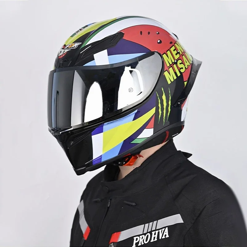 

Full Face Pista Motorcycle Helmet Watermelon Motocross Racing Motobike Riding Helmet Casco De Motocicleta Four Season