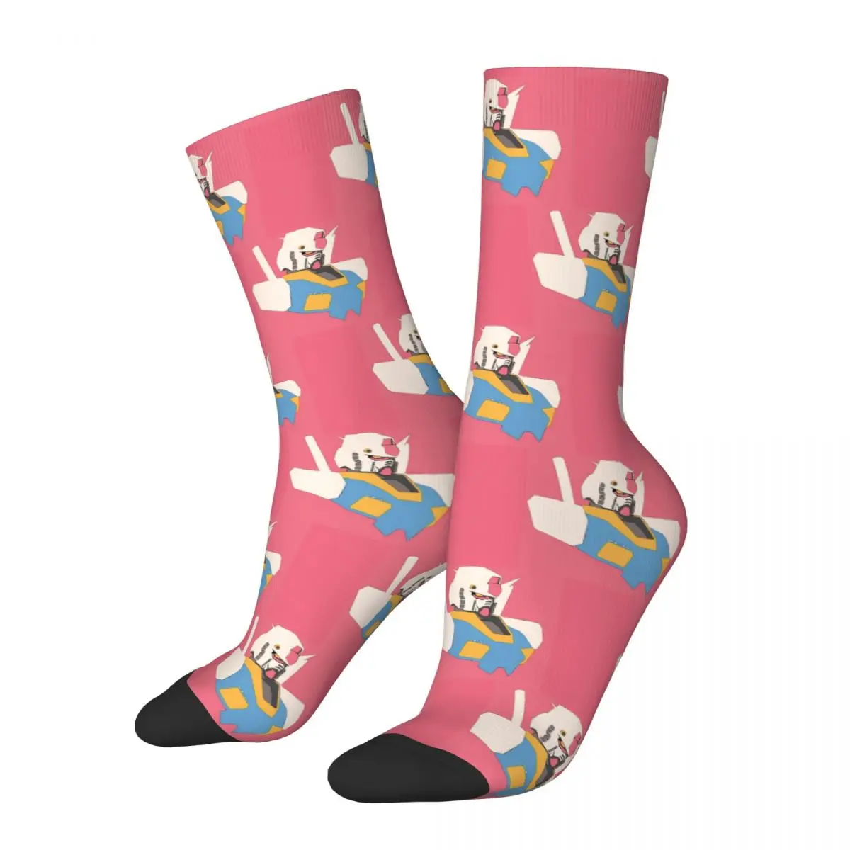 

Happy Funny Men's Socks Harajuku Mazinger Z Sock Polyester RX-78 Pastel Graphic Women Sock Spring Summer Autumn Winter