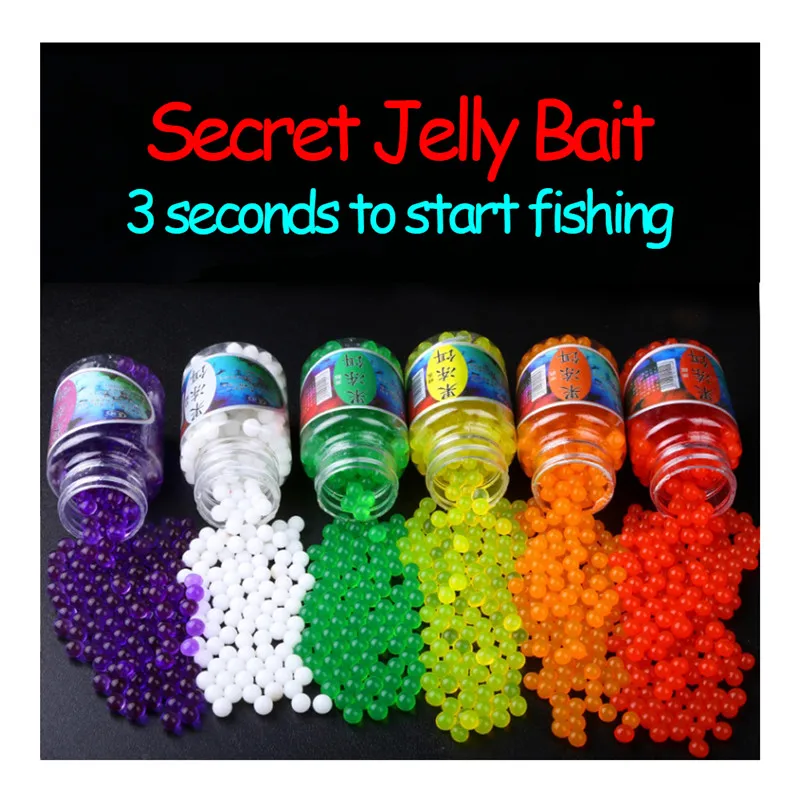 Professional6FlavoursSoftRedJellyFishingBeadsLureGrassCarp