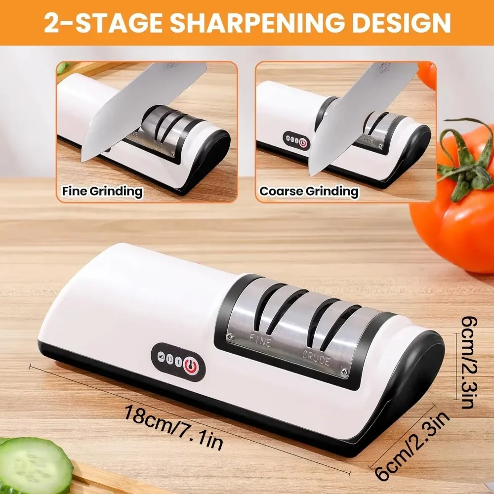 Knife Sharpener Multifunction Pocket Knife Sharpener 4 In 1 Foldable Sharpening Stone with 3 Stages Ceramic & Carbide & Diamond Tapered