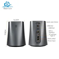 Home NAS Mini PC with Inter N100/AMD R7 5825U Support WIN10 Linux Pfense with 2xUSB2.0 2xUSB3.0 1xHDMI2.0 1xTYPE-C 1xTF Computer 1