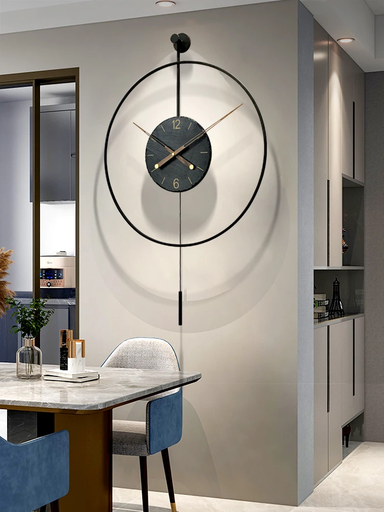 

Minimalist Wall Clocks, Light Luxury, Modern Restaurant Clocks, Living Room Art, High end Wall Clocks, Simple and Magnificent