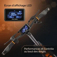 Trottinette Électrique Adulte 1200W, 60km Autonomie, Batterie 48V 20Ah, Pliable, Pneus 10", Frein à Disque, 25 km/h 5
