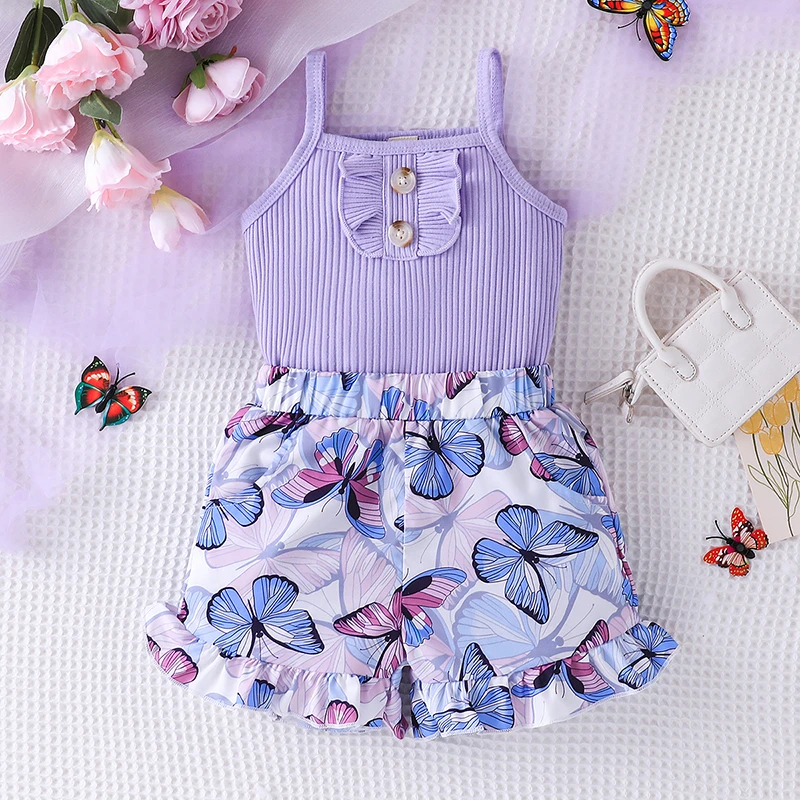 Girl's 2pc Butterfly Set 1