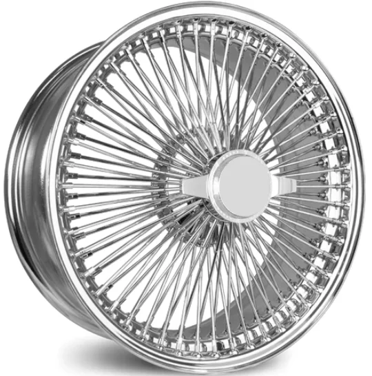 WireWheels72100150204SpokeChromeWireWheelRims13x714x7Gold