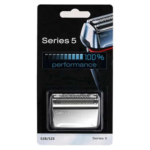 Braun Series 5 Electric Shaver Replacement Head - 52B - Compatible with  Electric Razors 5090/5190cc, 5040/5140s, 5030s, 5147s, 5145s, 5195cc, 5197cc