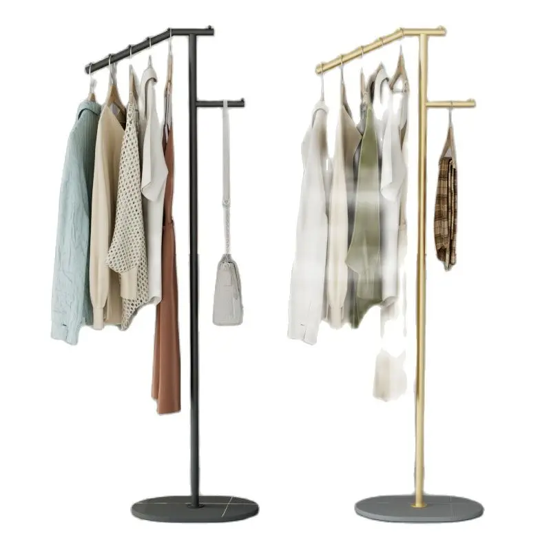 

Vertical Storage Hanger Modern Bedroom Living Room Floor Standing Rock Plate Metal Detachable Coat Rack Percheros Porte Manteau