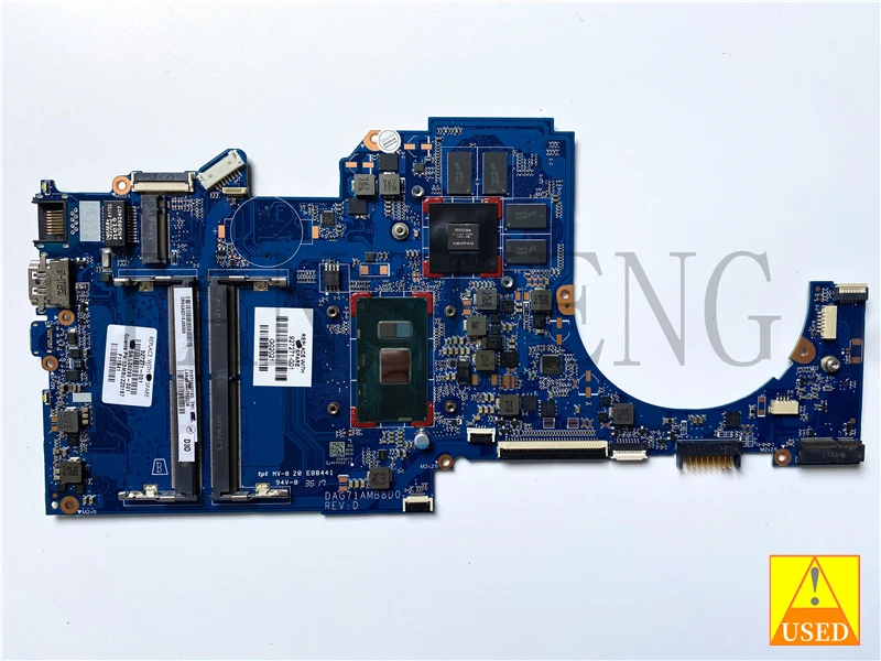 

Used Laptop Motherboard For Probook 15-CC Series DAG71AMB8D0 with I5-7200U CPU DDR4 Fully Tested, Works Perfectly