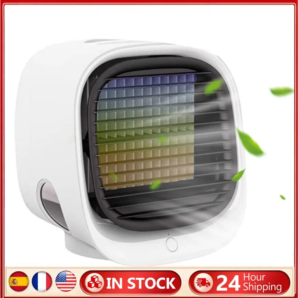 Personal Quiet Table Fan with Night Light for Office Bedroom