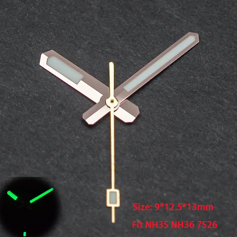 Orologio Lancette Aghi Fit Seiko Nh35A Nh36A 7 S26 6 R15 4 R35 6309 7002 Movemen Con C3 Verde Luminoso Orologio Parti Di Riparazione Adattamento