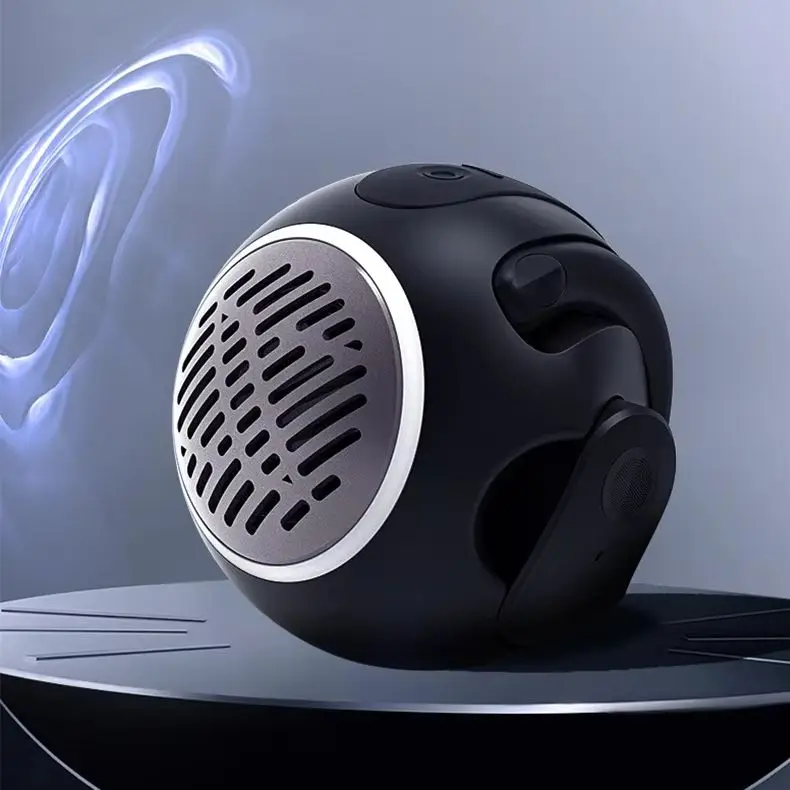 Stylish Spherical Wireless Bluetooth Earbuds with Premium Sound Quality and Comfortable Fit in Blue